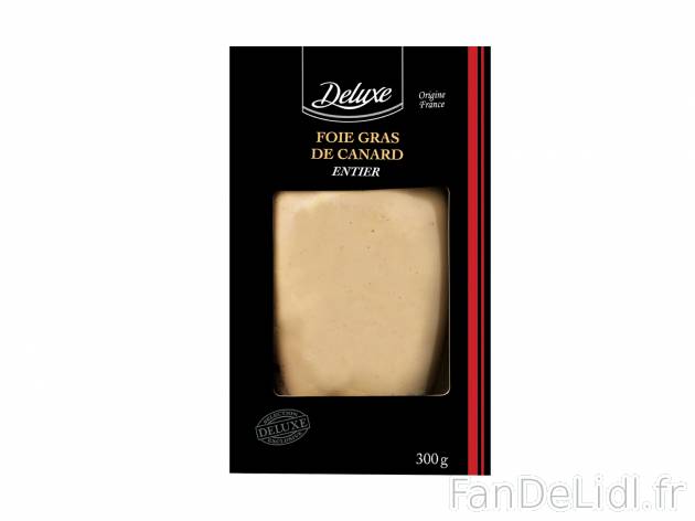 Foie gras de canard entier , le prix 13.99 € 

Caractéristiques

- Transformé ...