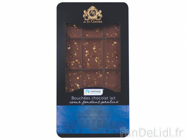 Tablette de chocolat en bouchées , le prix 1.99 &#8364; 
- Au choix : chocolat ...