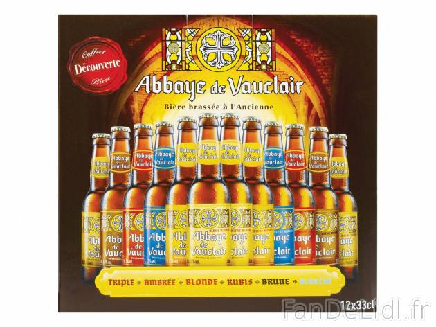 Sélection de 12 bières de dégustation Abbaye de Vauclair1 , prezzo 12.99 € ...