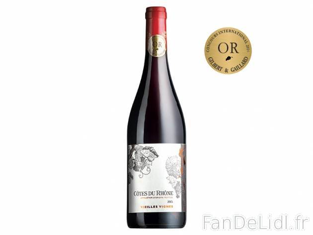 Côtes du Rhône Vieilles Vignes 2015 AOP , prezzo 11.56 &#8364; per Soit le ...