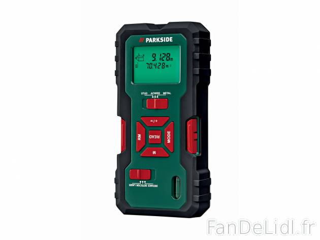 Détecteur multifonction, télémètre laser Parkside, le prix 19.99 € 
- Pour ...