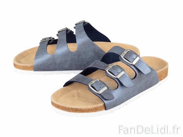 Mules femme , le prix 5.99 € 
- Ex. dessus polyuréthane, doublure textile, semelle ...