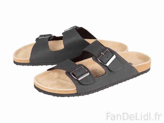 Sandales homme , le prix 5.99 € 
- Ex. dessus polyuréthane, doublure textile, ...