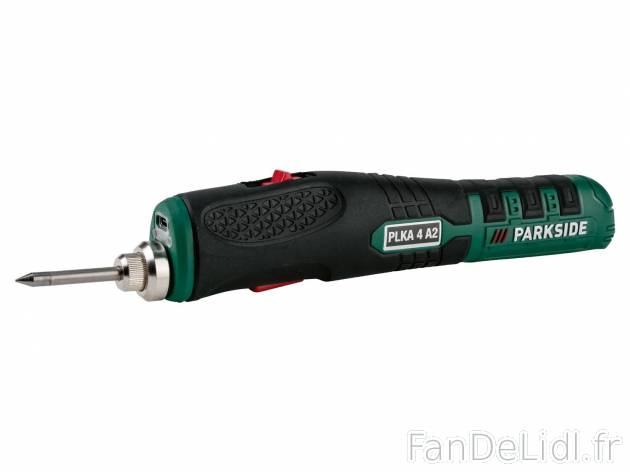 Fer à souder Parkside PLKA 4 A2, le prix 11.99 € 
- Lampe de travail LED
- ...