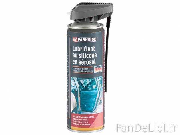 Lubrifiant ou huile en aérosol , le prix 2.99 €  
-  Env. 300 ml