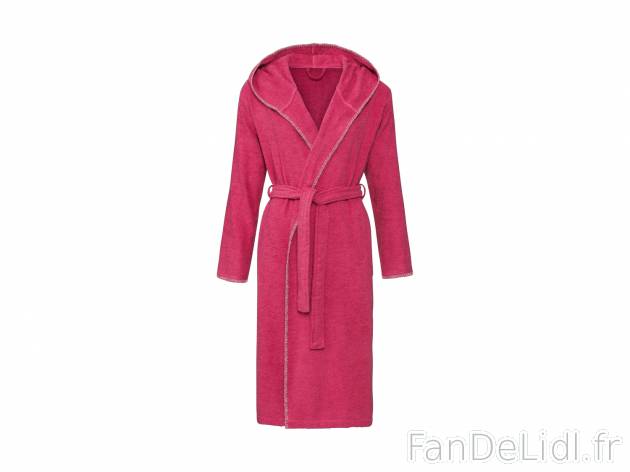 Peignoir en éponge femme ou homme , le prix 12.99 € 
- Ex. 100 % coton
- Modèles ...