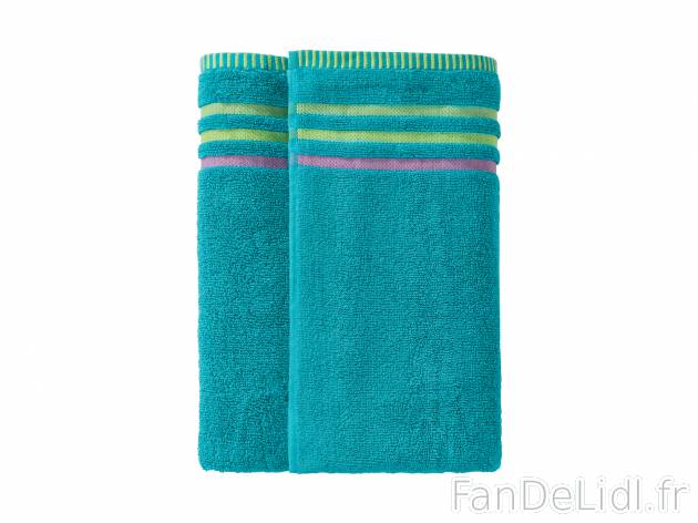 Serviettes de toilette ou drap de bain en éponge , le prix 7.99 € 
- Ex. 100 ...