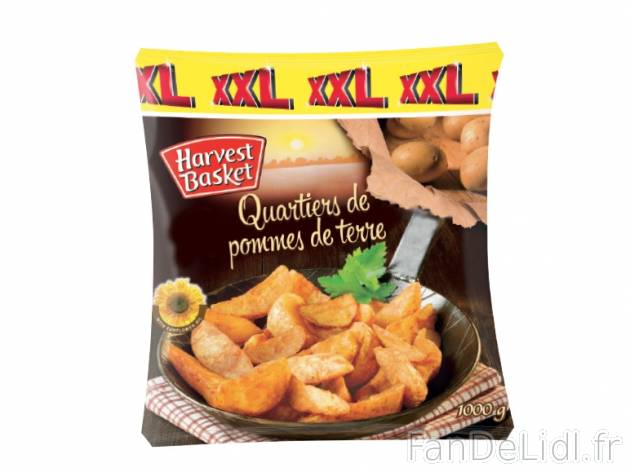 Quartiers  de pommes de terre , prezzo 0.95 € per Le sachet de 1 kg