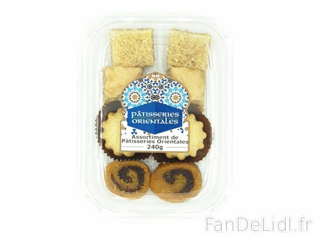 Assortiment de pâtisseries orientales , le prix 2.99 €