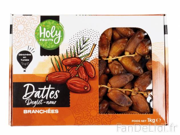 Coffret de dattes branchées , le prix 4.79 €