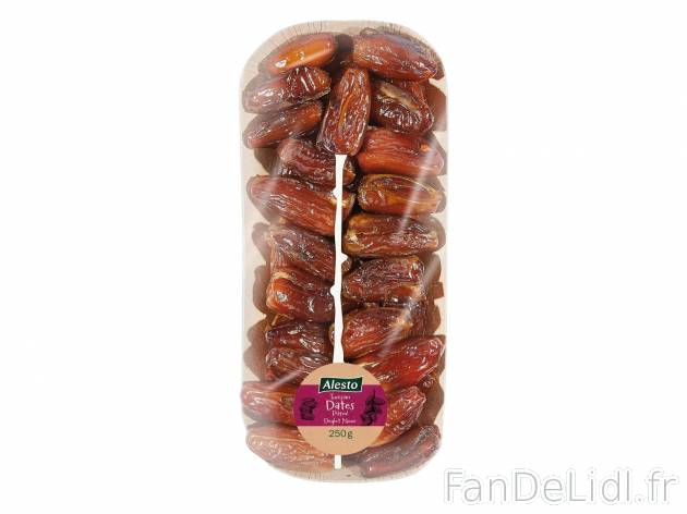 Dattes Deglet Nour , le prix 1.29 €  
-  Dénoyautées