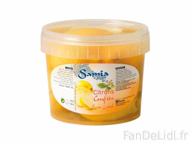 Samia citrons confits , le prix 2.10 €