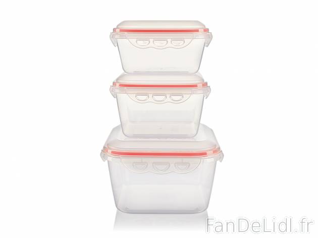 Boîtes de conservation , le prix 5.89 € 
- Au choix : set de 3 forme carrée ...