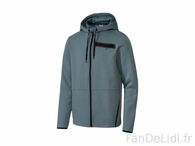 Sweat zippé , le prix 12.99 € 
- Du S au XL selon modèle.
- Poche poitrine ...