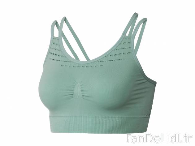 Brassière de sport seamless , le prix 5.99 € 
- Du S au XL selon modèle.
- ...