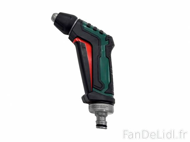 Pistolet d’arrosage , le prix 4.49 € 
- Pression de fonctionnement max. : 4 ...