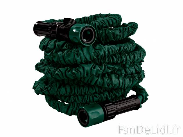 Tuyau d’arrosage extensible , le prix 12.89 € 
- Se rétracte automatiquement ...