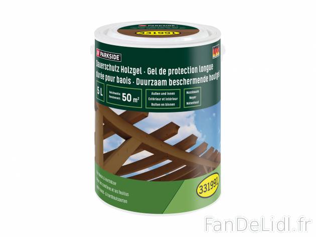 Gel de protection pour bois , le prix 12.99 € 
- Extérieur et intérieur
- ...