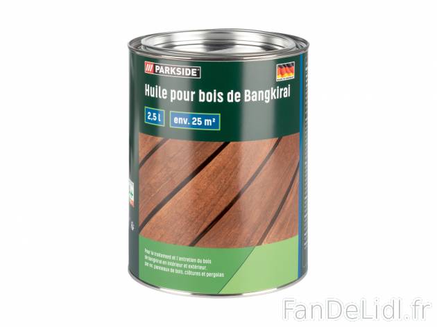 Huile pour bois , le prix 9.99 € 
- Usage intérieur et extérieur
- 2,5 L pour ...