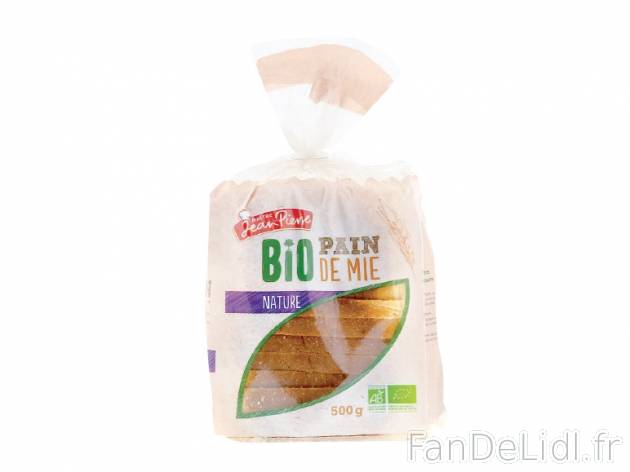 Pain de mie bio , prezzo 1.31 € per 500 g, 1 kg = 2,62 € EUR. 
- Toute l&apos;année ...