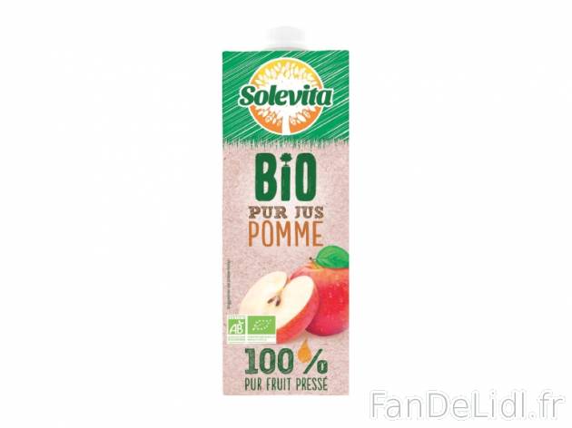 Pur jus de pomme bio , prezzo 1.49 € per La brique de 1 L