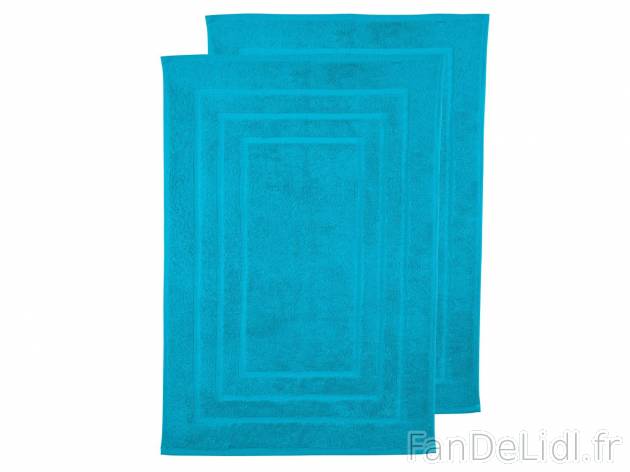 2 tapis de bain éponge , prezzo 6.99 € per Le lot au choix 
- Ex. : 100 % coton
- ...