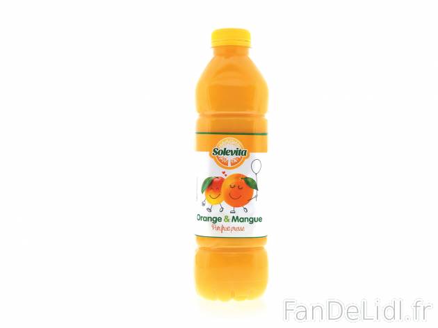 Jus frais orange-mangue , le prix 1.69 € 

Caractéristiques

- Transformé ...