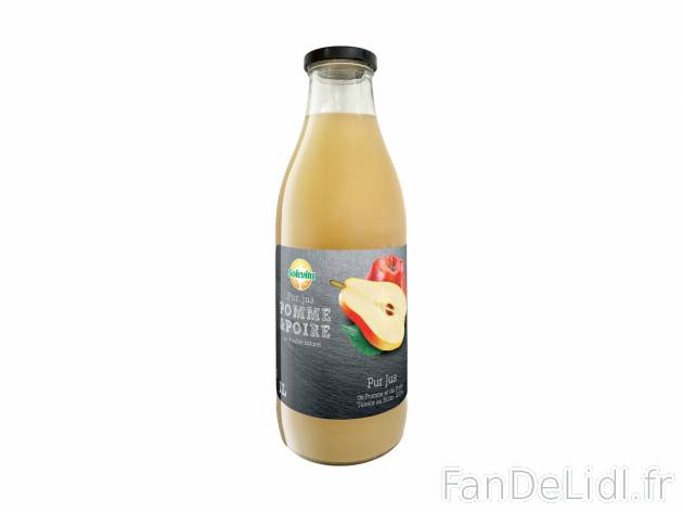 Pur jus de pomme-poire , le prix 1.49 €