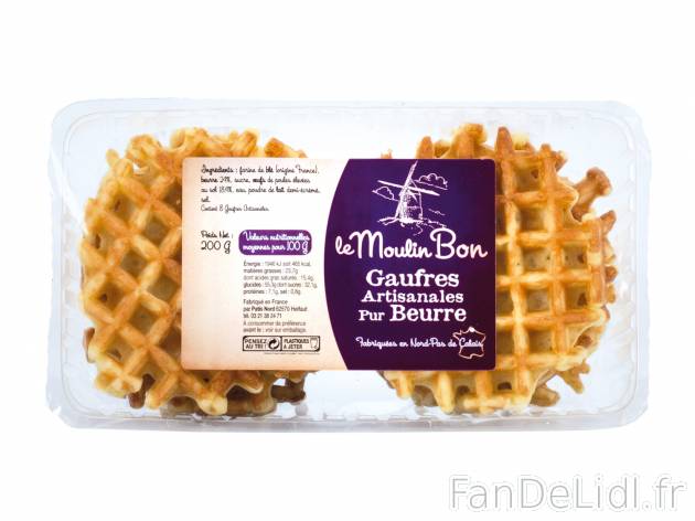 Gaufres artisanales pur beurre , le prix 1.49 €