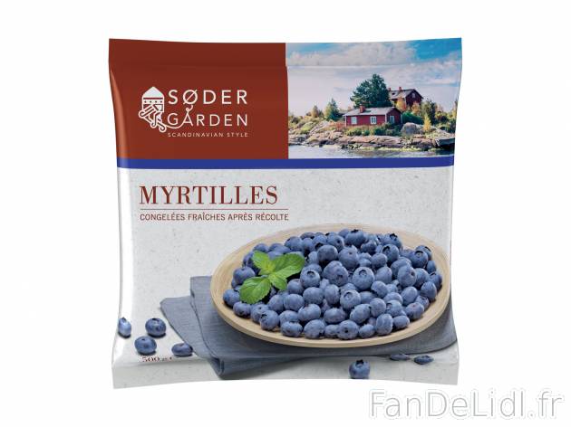 Myrtilles , le prix 2.69 €  

Caractéristiques

- surgelées