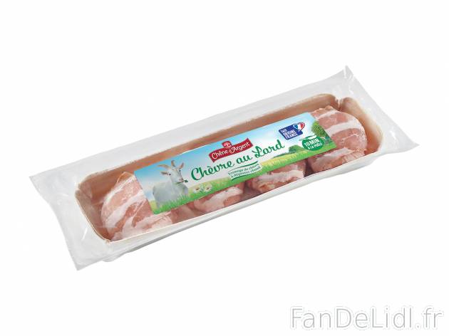 Fromage de chèvre au lard , le prix 1.99 € 
- Inédit chez Lidl
- 21 % de Mat. ...
