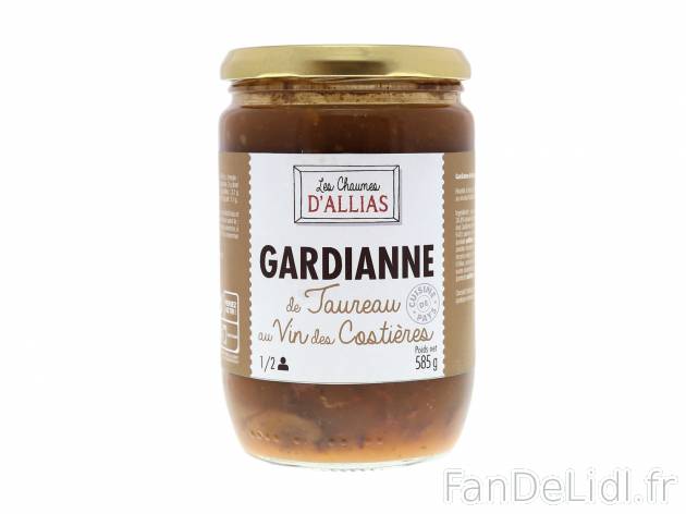 Gardianne de taureau au vin des Costières* , le prix 4.59 €