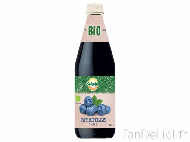 Nectar myrtille Bio , le prix 1.59 €  

Caractéristiques

- Bio