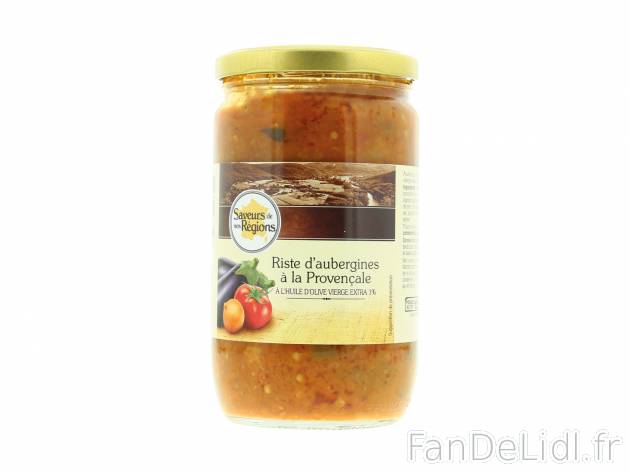 Riste d’aubergine à la provençale , le prix 2.89 € 
- Origine France
- À ...