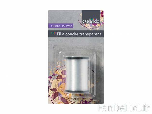 Accessoires de couture , le prix 0.99 € 
Au choix : 
- Fil à coudre transparent ...