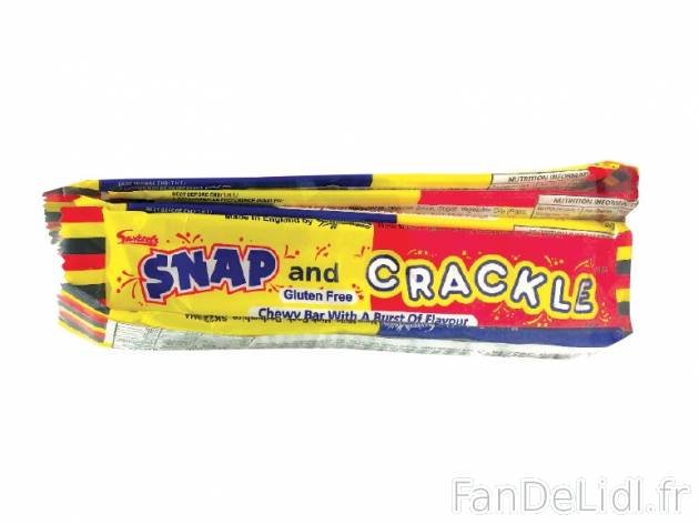 Snap and crackle , prezzo 2.69 € per 166 g, 1 kg = 16,20 € EUR. 
- Bonbon dur ...