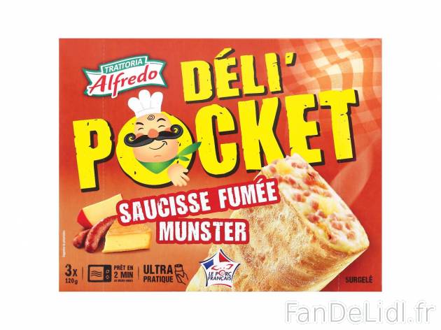 3 Déli&apos;Pocket1 , prezzo 2.79 € per 3 x 120 g au choix 
- Au choix : ...