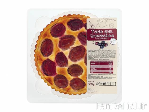 Tarte aux quetsches1 , prezzo 3.49 € per 500 g 
-  Inédite chez Lidl