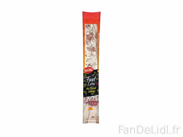 Fuet extra , le prix 1.59 € 
- Saucisse sèche séchée à l’air
Caractéristiques

- ...