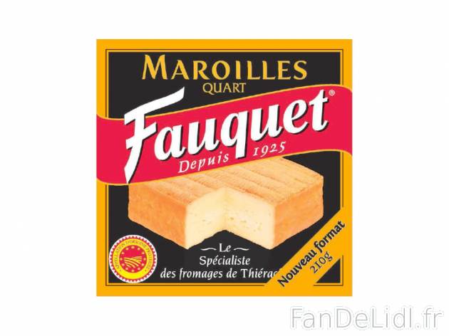 Fauquet Maroilles AOP1 , prezzo 3.67 € per Soit le lot de 2 x 210 g 
- Soit le ...