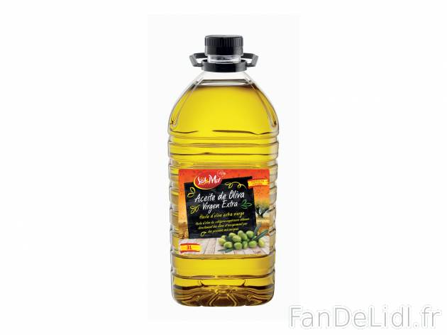 Huile d’olives vierge extra , le prix 13.99 €