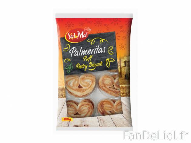 Pâtisserie en pâte feuilletée , le prix 0.79 €