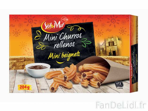 Mini Churros , le prix 1.49 €  

Caractéristiques

- surgelées