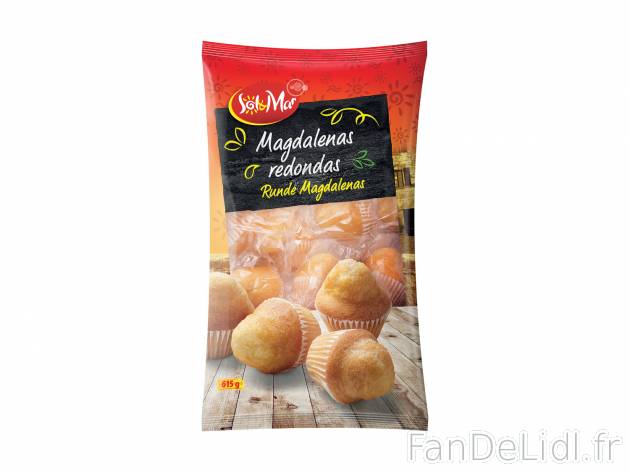 Madeleines rondes , le prix 1.99 €
