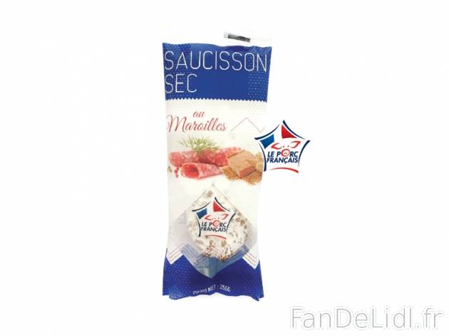 Saucisson sec , prezzo 2.79 € per 250 g au choix, 1 kg = 11,16 € EUR. 
- Au ...