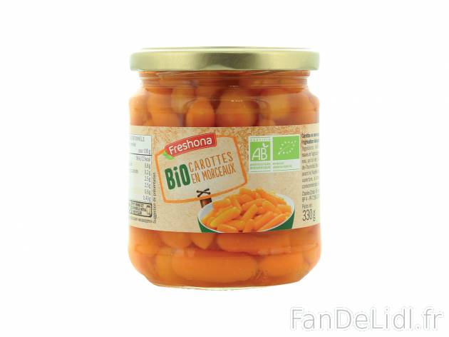 Carottes Bio en morceaux , le prix 1.49 € 

Caractéristiques

- AB agriculture ...