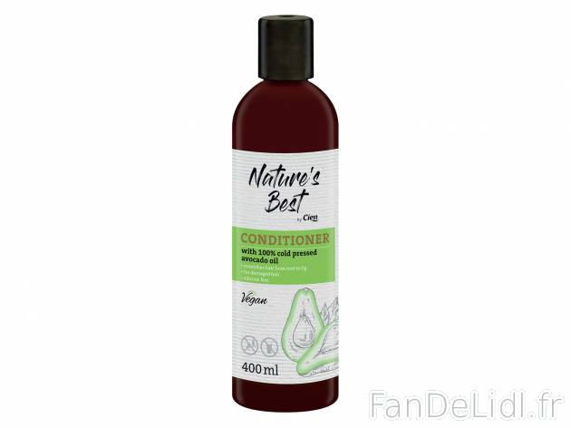 Après- Shampoing Nature’s Best , le prix 2.19 € 
- Vegan
- Gamme à base ...