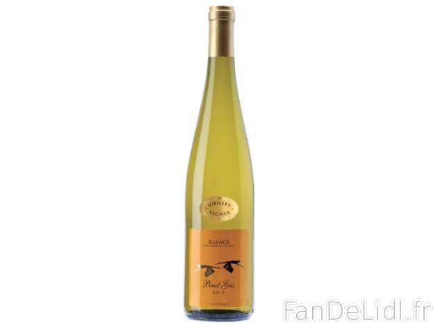 Alsace Pinot gris Vieilles Vignes 2015 AOC , prezzo 5.49 € 
- Température optimale ...