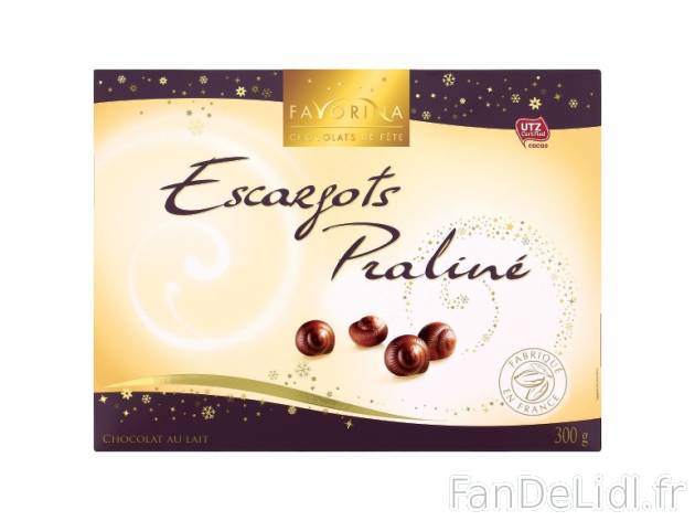 Escargots praliné , prezzo 2.29 € per 300 g, 1 kg = 7,63 € EUR.