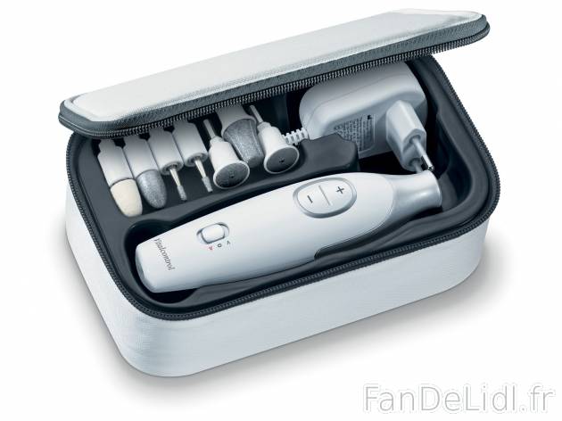 Set pour manucure/ pédicure , le prix 13.99 € 
- Réglage continu
- 7 embouts ...